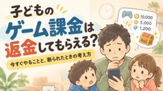 子どものゲーム課金は返金してもらえる?｜今すぐやることと、断られたときの考え方 